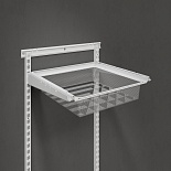 Корзина мелкосетчатая 395*410*85 мм белая