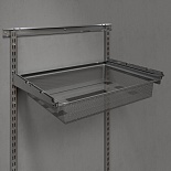 Корзина мелкосетчатая 535*410*85 мм серебристая