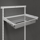 Корзина мелкосетчатая 535*410*85 мм белая