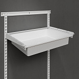 Корзина пластиковая 540*412*90 мм белая