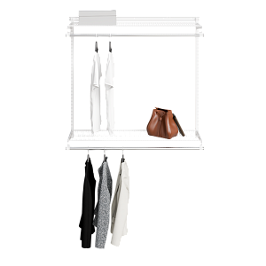 Вешалка двухъярусная ТИТАН-ГС 1200 350 белая